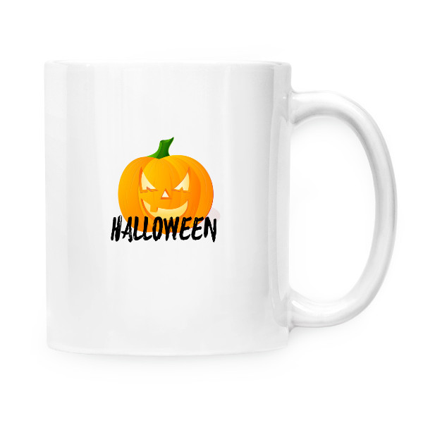 Hrnček malý biely s potlačou Hrnek Halloween