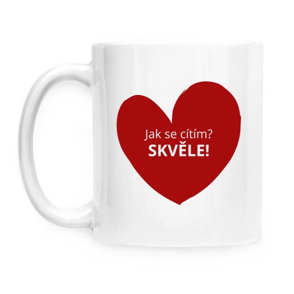 Hrnek - Jak se cítím? Levák červený