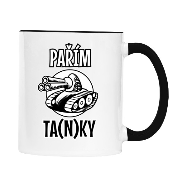 Hrnek malý barevný s potiskem Hrnek Pařím ta(n)ky