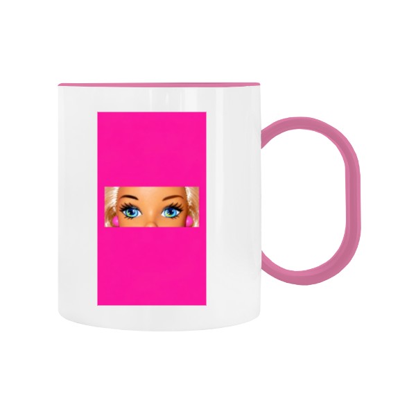 Dětský hrnek plastový  s potiskem  Pink doll 