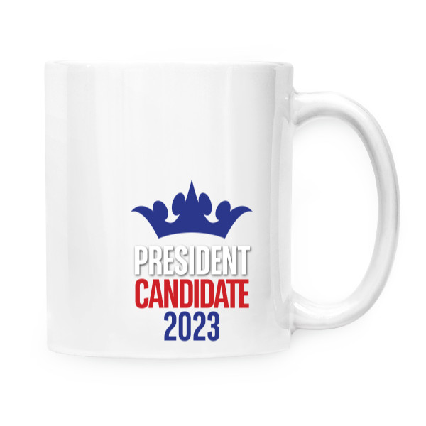 Hrnek malý bílý s potiskem Hrnek President Candidate 2023
