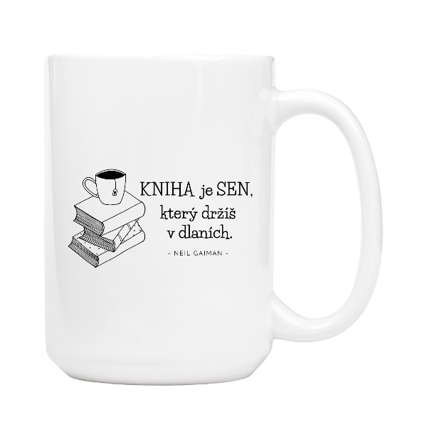Hrnek velký s potiskem Hrnek pro čtenáře