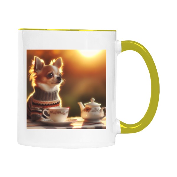 Ranní čaj s čivavou