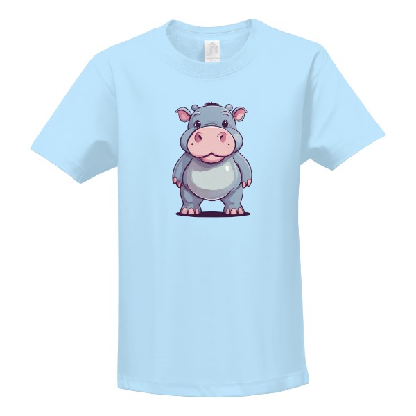 Tričko s potiskem hroch