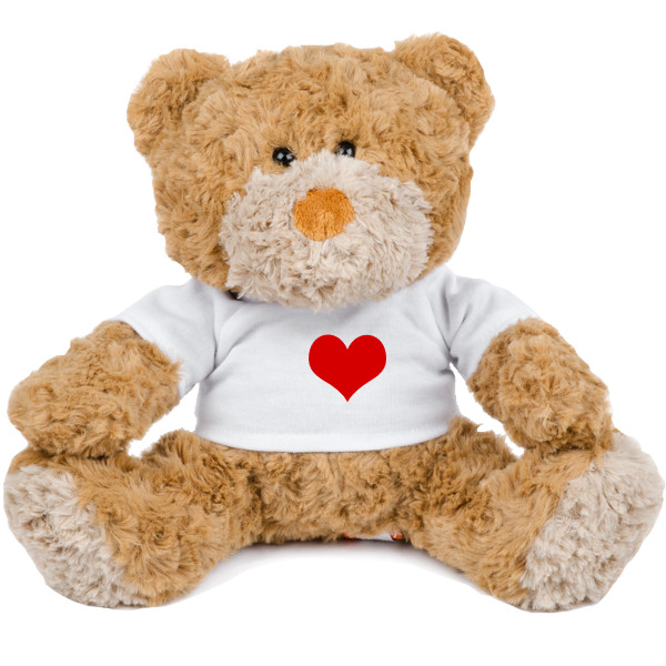 Medvedík Teddy s potlačou Hroch so srdiečkom