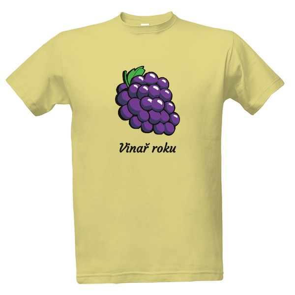 Tričko s potiskem Hroznové červené víno 