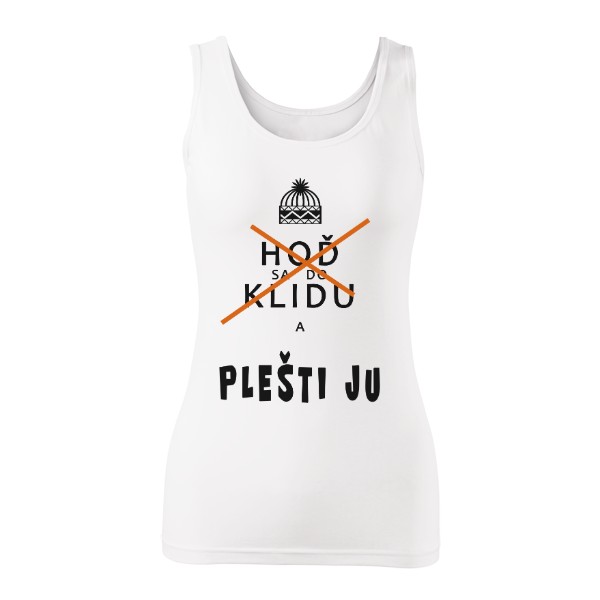 Tričko s potiskem HSDK a plešti ju