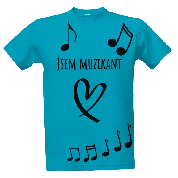 Tričko s potiskem Hudba musí být 