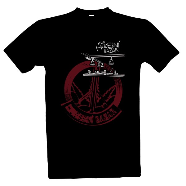 Tričko s potiskem Hudební bazar-bar+logo