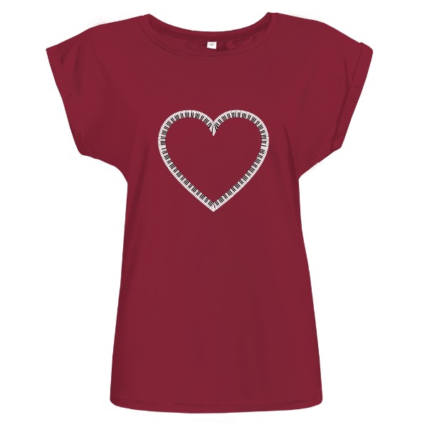 Tričko s potiskem Hudební srdce