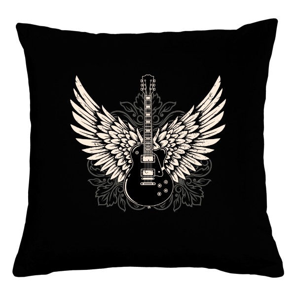 Polštář bavlněný  s potiskem Hudebník kytara