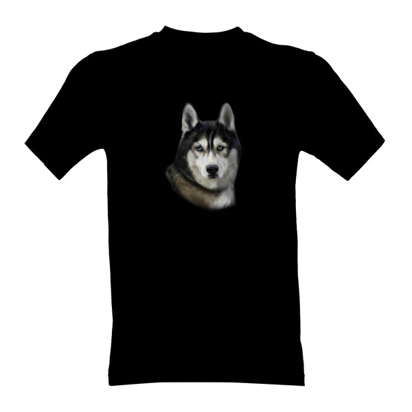 Tričko s potiskem Sibiřský husky 