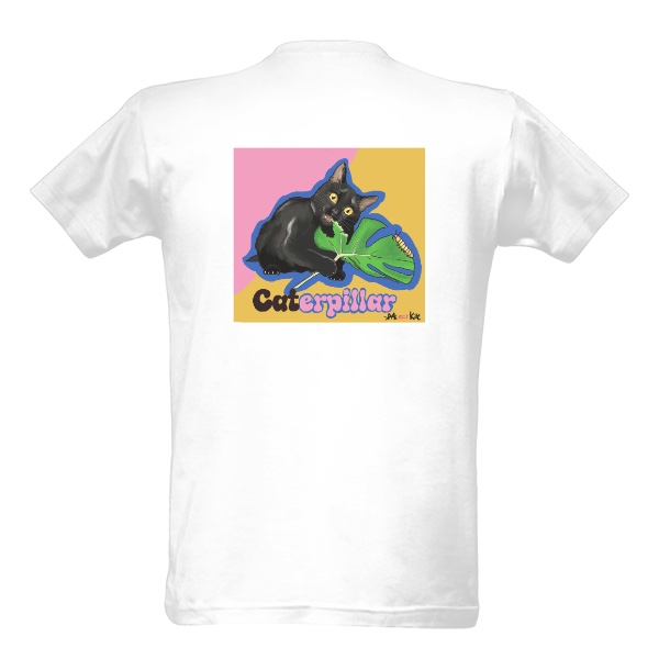Čierny kocúr Caterpillar obojstranný