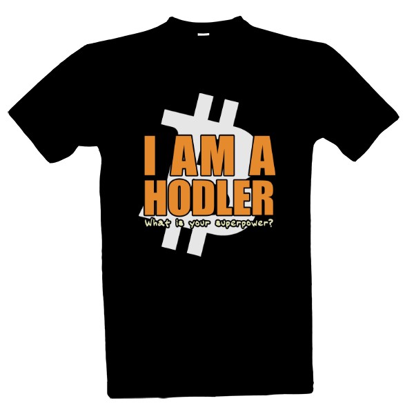 Tričko s potiskem I am a hodler