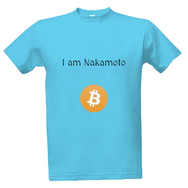 Tričko s potiskem I am Nakamoto
