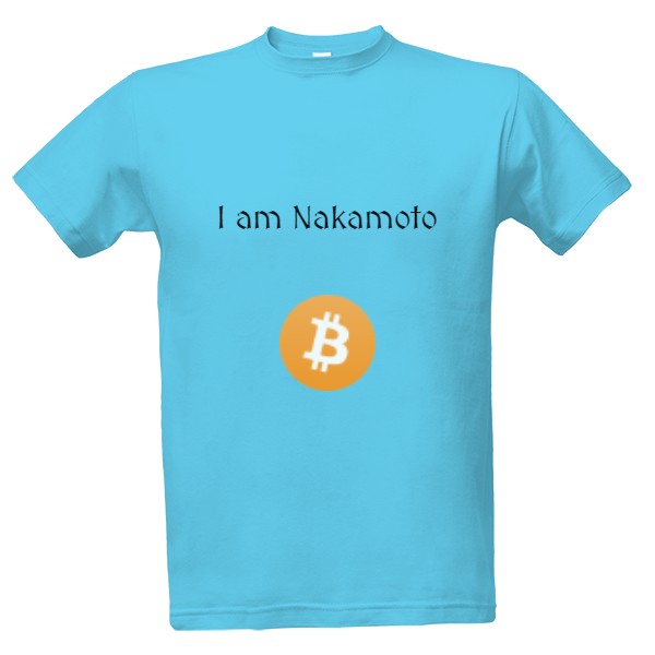 Tričko s potiskem I am Nakamoto