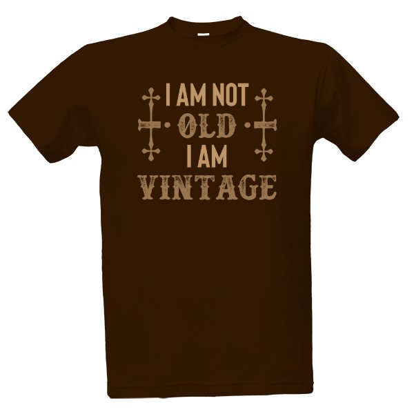 Tričko s potlačou I am vintage
