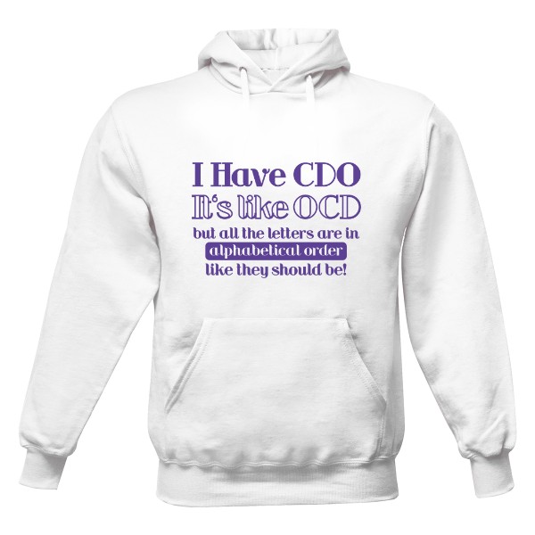 Pánska mikina s kapucňou s potlačou I have CDO