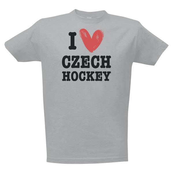 Tričko s potiskem I love Czech hockey