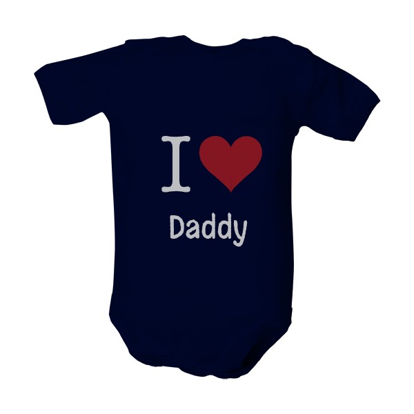 Dětské body  s potiskem I love daddy