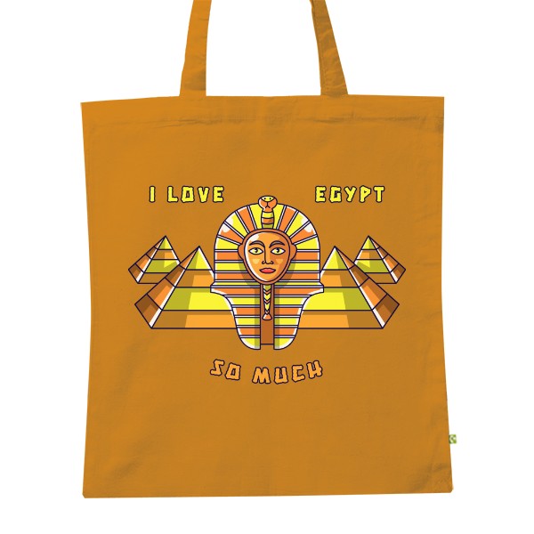BIO platená taška s potlačou I love Egypt
