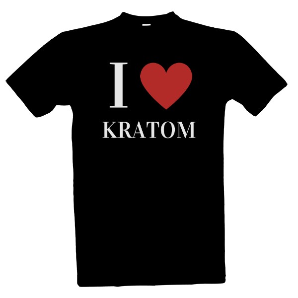 Tričko s potlačou I Love Kratom 