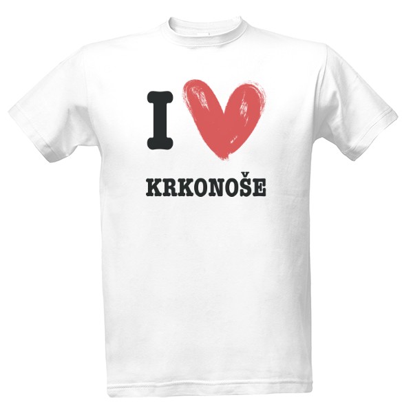 Tričko s potlačou I love Krkonoše