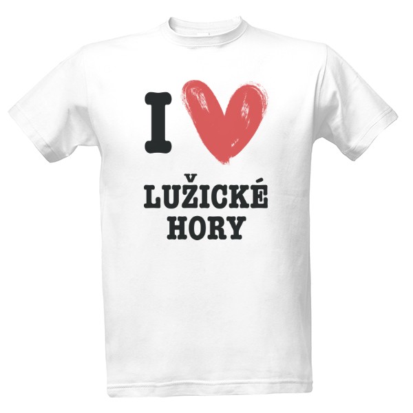 Tričko s potlačou I love Lužické hory