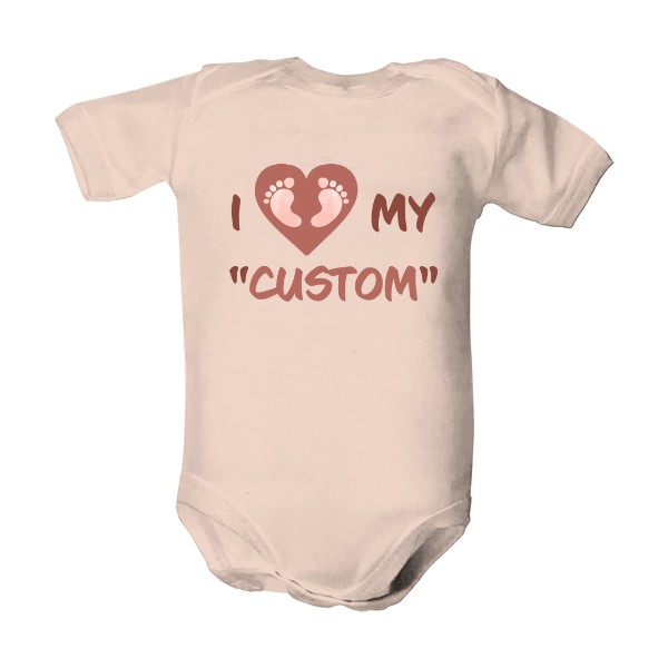 Dětské body  s potlačou I love my custom