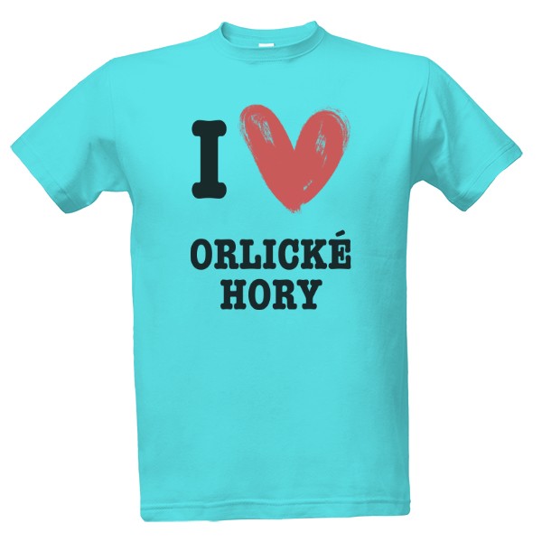 Tričko s potlačou I love Orlické hory