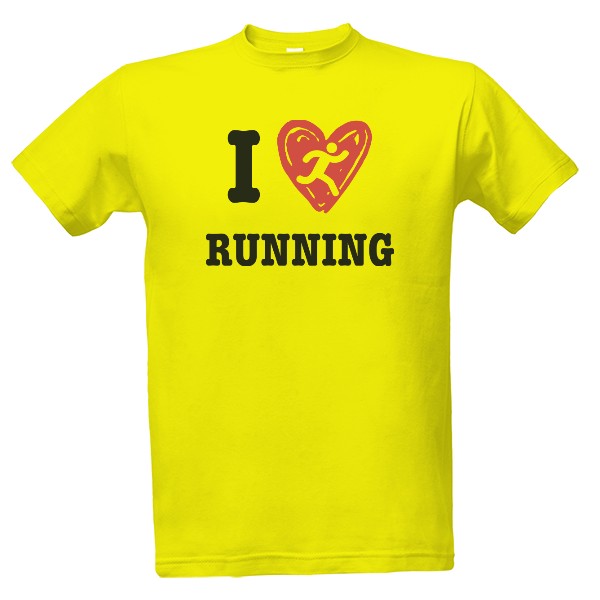 Tričko s potlačou I love running