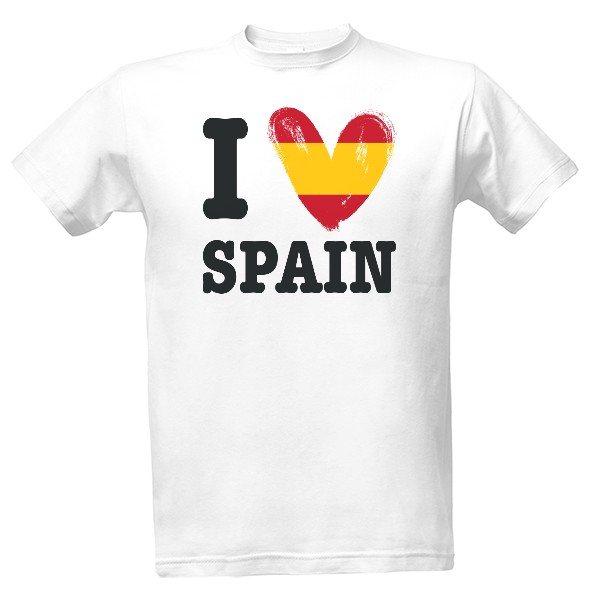 Tričko s potlačou I love Spain