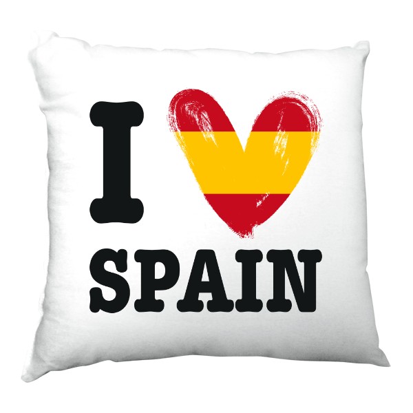 Satin Pillow s potiskem I love Spain