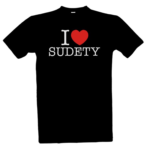 Tričko s potiskem I love Sudety 2