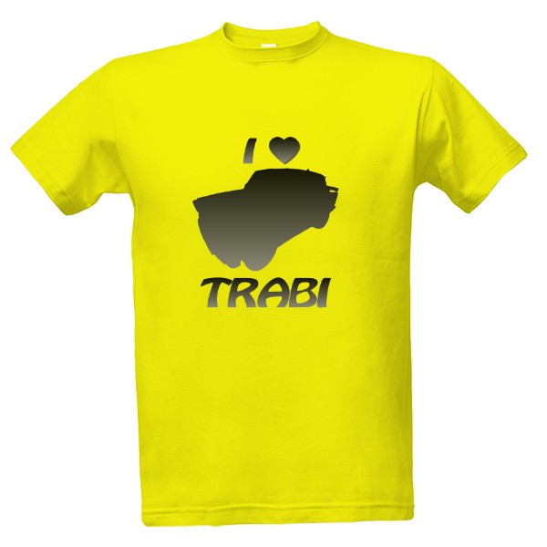 Tričko s potiskem I love TRABI