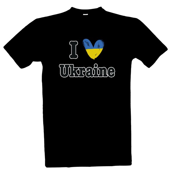 Tričko s potlačou I love Ukraine