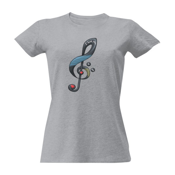 Tričko s potiskem I love you so much