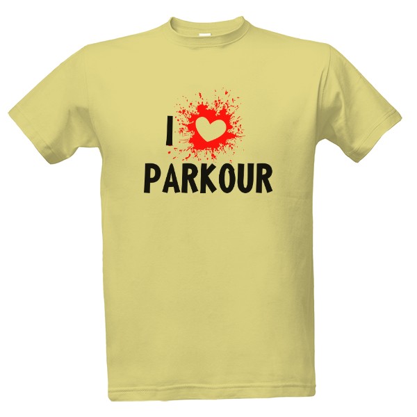 Tričko s potiskem I miluju parkour