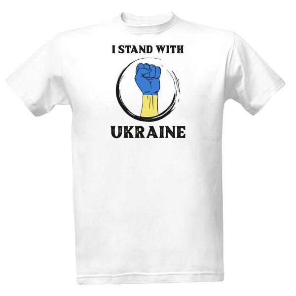 Tričko s potiskem I Stand With Ukraine triko