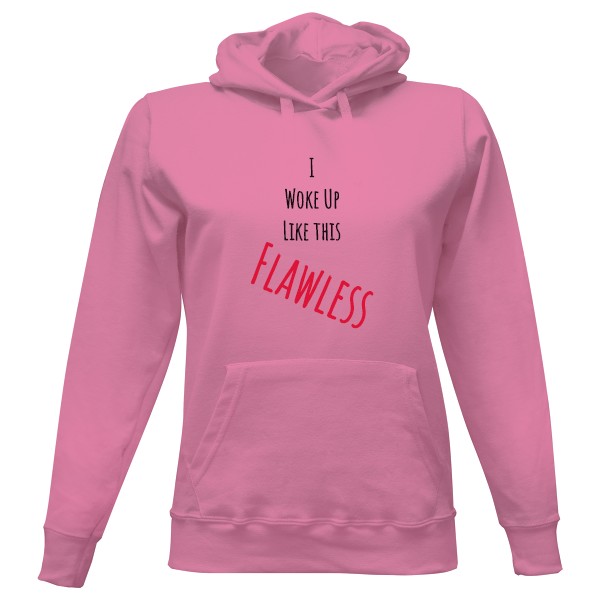 Dámská mikina s kapucí s potiskem I woke up like this