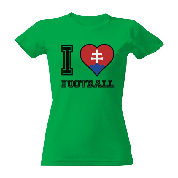 Tričko s potiskem I love football 