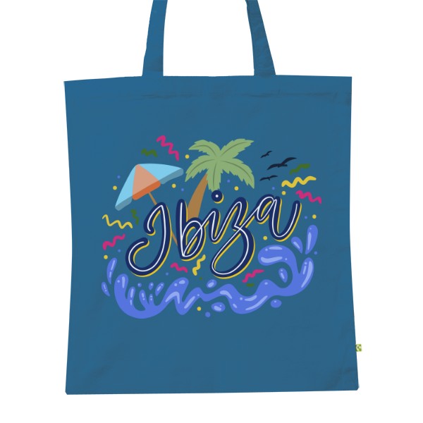 BIO plátěná taška s potiskem Ibiza