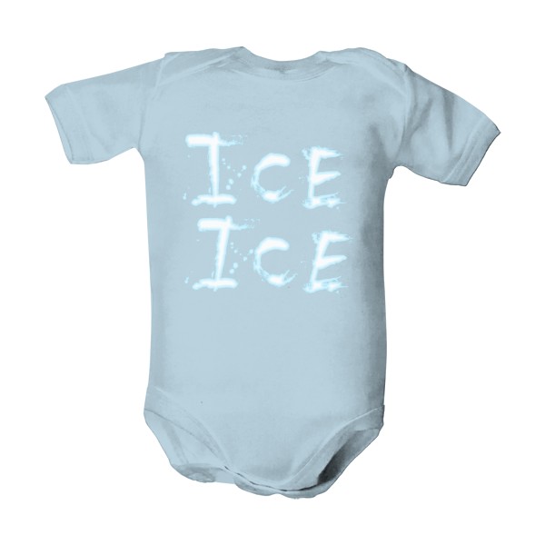 Dětské body Organic s potiskem Ice ice baby