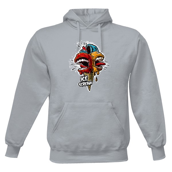 Pánská mikina s kapucí s potiskem IceScream - Mikina