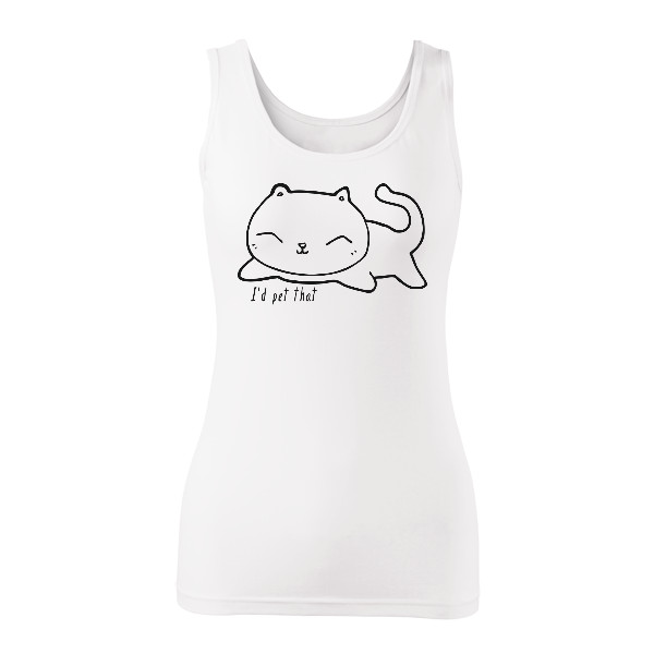 Tričko s potiskem I'd pet that 