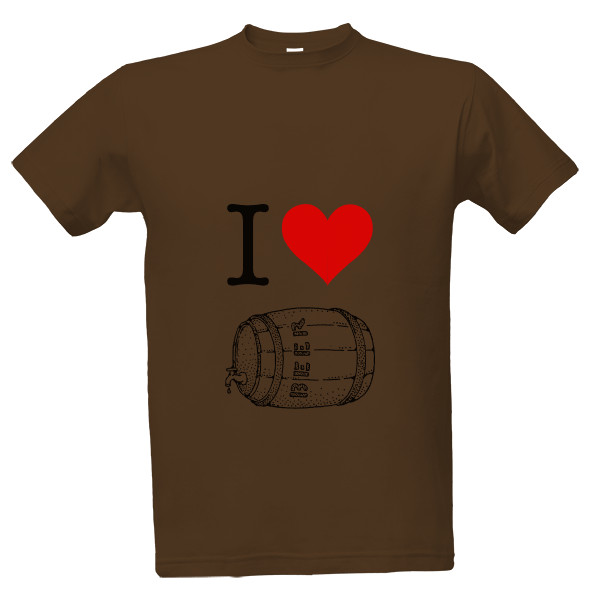Tričko s potiskem I love Beer tričko