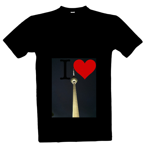 Tričko s potiskem I love Berlin tričko
