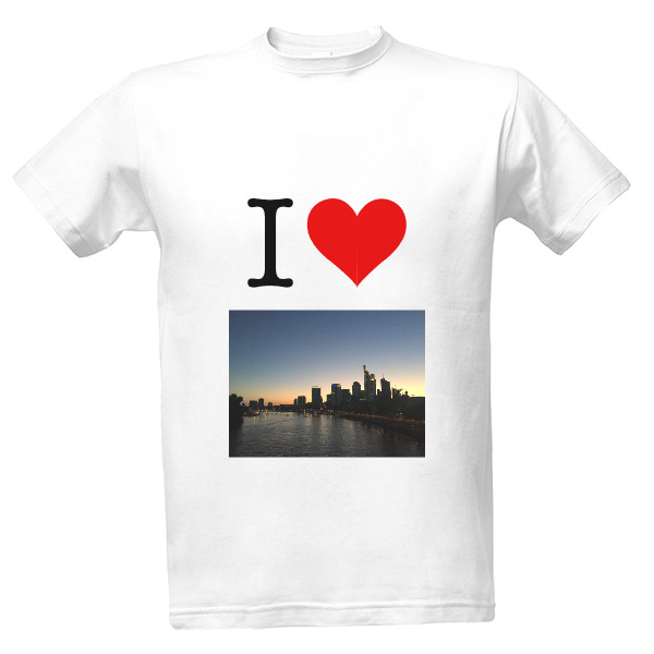 Tričko s potiskem I love Frankfurt