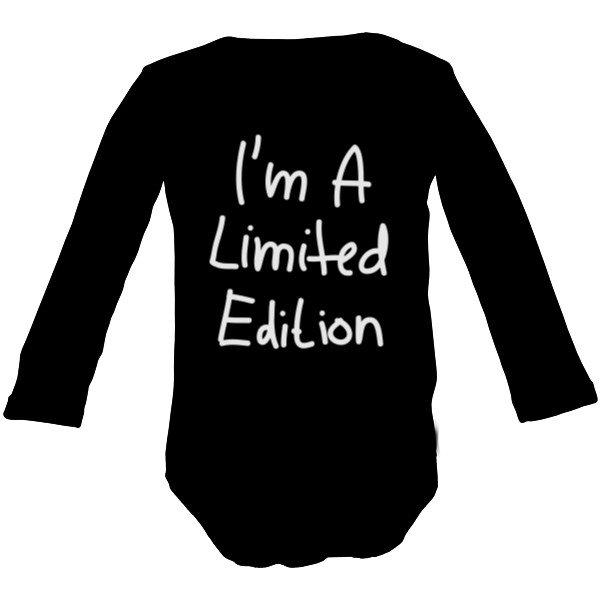 Detské body Long  s potlačou I'm a limited edition 