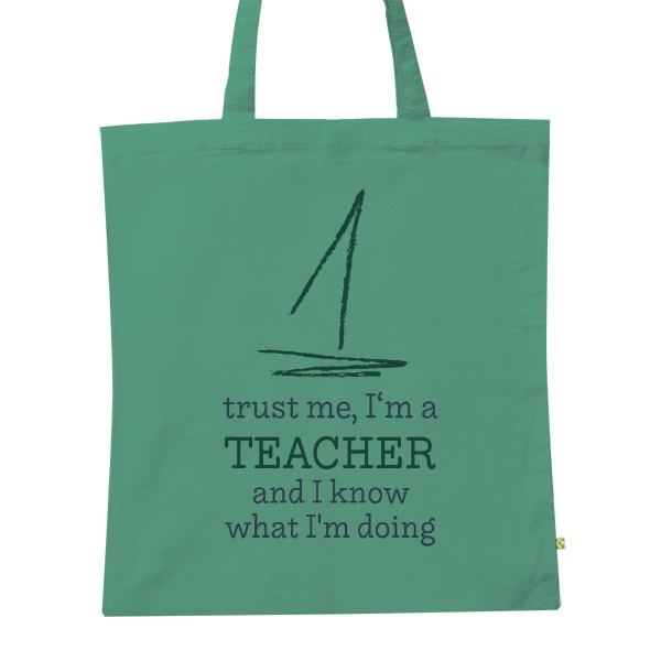 BIO Shopping Bag s potiskem I'm a teacher and I know what I'm doing